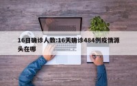 16日确诊人数:16天确诊484例疫情源头在哪