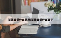 禁娱日是什么意思/禁娱日是什么日子