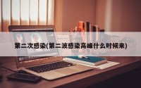 第二次感染(第二波感染高峰什么时候来)