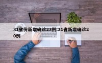31省份新增确诊23例:31省新增确诊20例